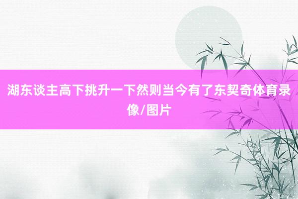 湖东谈主高下挑升一下然则当今有了东契奇体育录像/图片