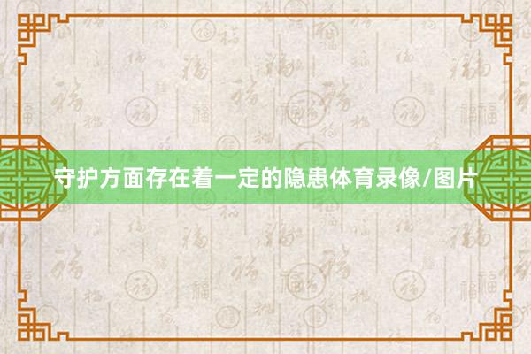 守护方面存在着一定的隐患体育录像/图片