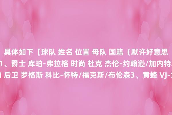 具体如下【球队 姓名 位置 母队 国籍(默许好意思国) 模版】:首轮:1、爵士 库珀-弗拉格 时尚 杜克 杰伦-约翰逊/加内特2、奇才 迪伦-哈珀 后卫 罗格斯 科比-怀特/福克斯/布伦森3、黄蜂 VJ-埃奇库姆 分卫 贝勒 巴哈马 维金斯/奥拉迪波/香波特4、鹈鹕 埃斯-贝利 时尚 罗格斯 布兰登-米勒/小迈克尔-波特/拉沙德-刘易斯5、76东说念主 德里克-奎因 中锋 马里兰 申京6、篮网 杰里迈亚-费尔斯 控卫 俄克拉荷马 艾维/亨德森7、猛龙 特雷-约翰逊 分卫 得克萨斯 希罗8、马刺 孔-克尼佩尔 侧翼 杜克 卡梅隆-约翰逊/许尔特/基斯珀特/萨迪克-贝9、斥地者 杰斯-理查德森 后卫 密歇根州大 里德-谢泼德10、火箭(太阳) 卡曼-马卢阿奇 中锋 杜克 南苏丹 马克-威廉姆斯11、热火 卡斯帕拉斯-亚库奇奥尼斯 控卫 伊利诺伊 立陶宛 比卢普斯12、公牛 科林-穆雷-博伊尔斯 内线 南卡 兰德尔/安东尼-梅森13、独行侠 诺阿-埃森格 时尚 乌尔姆 法国 贾巴里-沃克/阿丘瓦14、老鹰(国王) 阿萨-纽厄尔 内线 佐治亚 杰伦-史姑娘/布兰登-克拉克/艾萨克15、马刺(老鹰) 叶戈尔-杰明 侧翼 杨百翰 俄罗斯 约什-基迪16、魔术 卡特-布莱恩特 时尚 亚利桑那 马库斯-莫里斯17、丛林狼(活塞) 本-萨拉夫 后卫 乌尔姆 以色列 吉诺比利18、篮网(雄鹿) 利亚姆-麦克尼利 时尚 康涅狄格 基根-穆雷19、奇才(灰熊) 诺兰-特拉奥雷 控卫 圣昆廷 法国 无20、热火(强人) 尼克-克利福德 时尚 科罗拉多州立 科迪-马丁21、雷霆(快船) 丹尼-沃尔夫 内线 密歇根 以色列 李凯尔/特科格鲁22、爵士(丛林狼) 托马斯-索伯 中锋 乔治城 奥孔武23、魔术(掘金) 威尔-莱利 侧翼 伊利诺伊 凯肖恩-乔治24、步行者 诺阿-彭达 时尚 勒芒 法国 巴图姆25、老鹰(湖东说念主) 小沃尔特-克莱顿 控卫 佛罗里达 普理查德26、篮网(尼克斯) 亚克塞尔-伦德伯格 时尚 阿拉巴马伯明翰分校 无27、篮网(火箭) 拉希尔-弗莱明 内线 圣约瑟夫 泰勒-亨德里克斯28、凯尔特东说念主 JT-托平 内线 得克萨斯理工 阿丘瓦29、太阳(骑士) 乌戈-冈萨雷斯 时尚 皇马 西班牙 库明加30、快船(雷霆) 卡姆-琼斯 分卫 马奎特 蒙克次轮:31、丛林狼(爵士) 马克西姆-雷诺 中锋 斯坦福 亚历克斯-莱恩32、凯尔特东说念主(奇才) 约翰尼-布鲁姆 内线 奥本 马基夫-莫里斯33、黄蜂 本内特-斯蒂尔茨 后卫 德雷克 泰勒-科勒克34、黄蜂(鹈鹕) 若昂-贝林格 中锋 塞德维塔奥林匹亚 法国 希姆斯35、76东说念主 托马斯-霍 时尚 佛罗里达 好意思国 钱德勒-帕森斯36、篮网 米洛斯-乌赞 后卫 休斯敦 内姆哈德37、活塞(猛龙) 以赛亚-埃文斯 侧翼 杜克 AJ-格里芬38、马刺 博戈柳布-马尔科维奇 内线 梅加 塞尔维亚 波库舍夫斯基39、猛龙(斥地者) 阿杜-希耶罗 时尚 阿肯色 凯尔登-约翰逊40、公牛(国王) 亚历克斯-图希 时尚 悉尼 澳大利亚 博扬-博格达诺维奇41、奇才(太阳) 瑞安-卡尔克布伦纳 中锋 克莱顿 卡斯尔顿42、国王(公牛) 泰瑞斯-普罗克特 后卫 杜克 谢克-米尔顿43、雷霆(老鹰) 蔡兹-拉尼尔 分卫 田纳西 赛斯-库里/伯克斯44、爵士(独行侠) 布吉-弗兰 控卫 阿肯色 海兰德45、魔术 伊恩-杰克逊 分卫 北卡 马利克-比斯利46、强人 亚历克斯-康登 中锋 佛罗里达 澳大利亚 珀尔特尔47、奇才(活塞) 达里恩-威廉姆斯 分卫 得克萨斯理工 小凯文-麦卡勒48、骑士(雄鹿) 亚历克斯-卡拉班 时尚 康涅狄格 尼昂49、快船(丛林狼) 塞尔希奥-德-拉雷亚 后卫 瓦伦西亚 西班牙 博格丹-博格达诺维奇50、爵士(快船) 贾米尔-沃特金斯 时尚 佛罗里达州立 勒韦尔51、尼克斯(灰熊) 赛维安-李 控卫 普林斯顿 加拿大 小皮蓬52、奇才(强人) 科比-布雷亚 侧翼 肯塔基 邓肯-罗宾逊53、太阳(掘金) 穆罕默德-法伊 中锋 雷焦艾米利亚 塞内加尔 加鲁巴54、步行者 丁克-佩特 后卫 墨西哥城 AJ-约翰逊55、湖东说念主 埃里克-迪克森 内线 维拉诺瓦 帕斯卡尔56、灰熊(火箭) 杨瀚森 中锋 青岛 中国 无57、魔术(凯尔特东说念主) 亨特-萨利斯 侧翼 维克丛林 布兰纳姆/小哈达威58、骑士 罗科-都卡尔斯基 中锋 布里斯班 澳大利亚 克林根59、火箭(雷霆) 弗拉季斯拉夫-戈尔丁 中锋 密歇根 俄罗斯 瓦兰丘纳斯(尼克斯次轮签因非法被罚) 体育赛事直播