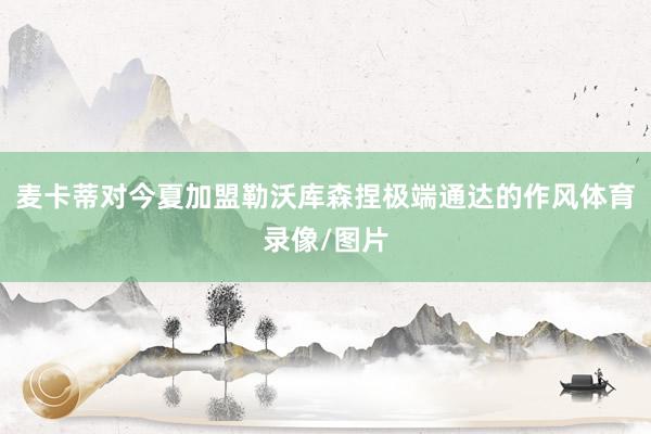 麦卡蒂对今夏加盟勒沃库森捏极端通达的作风体育录像/图片