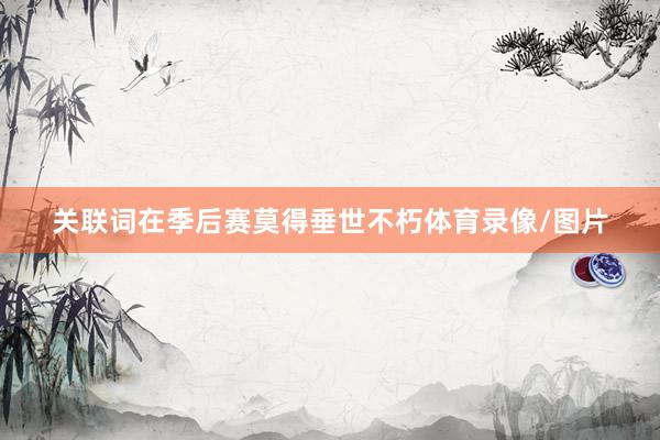 关联词在季后赛莫得垂世不朽体育录像/图片