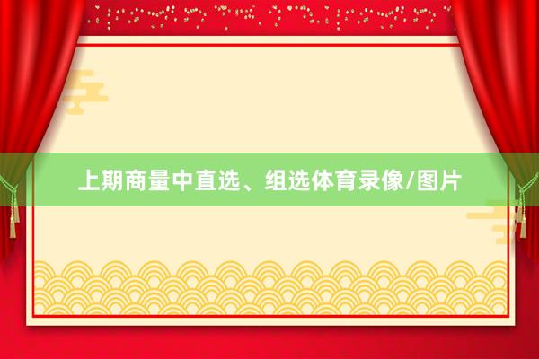上期商量中直选、组选体育录像/图片