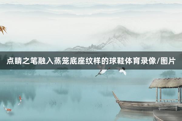 点睛之笔融入蒸笼底座纹样的球鞋体育录像/图片