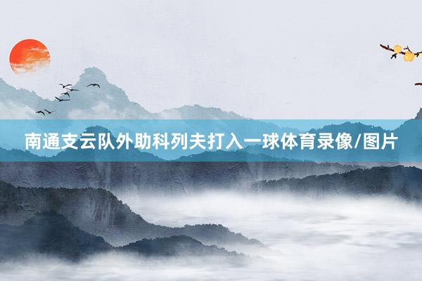 南通支云队外助科列夫打入一球体育录像/图片