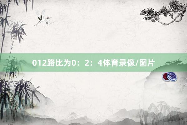 012路比为0：2：4体育录像/图片