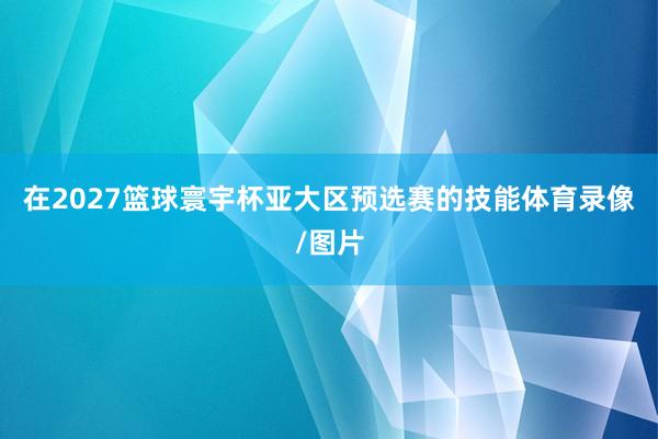 在2027篮球寰宇杯亚大区预选赛的技能体育录像/图片