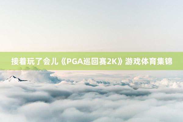 接着玩了会儿《PGA巡回赛2K》游戏体育集锦