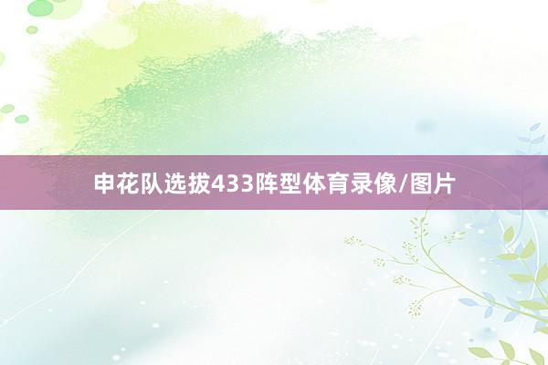 申花队选拔433阵型体育录像/图片
