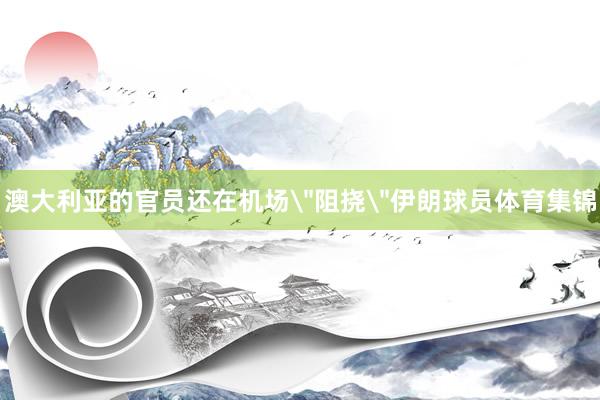 澳大利亚的官员还在机场