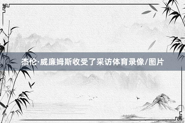 杰伦·威廉姆斯收受了采访体育录像/图片