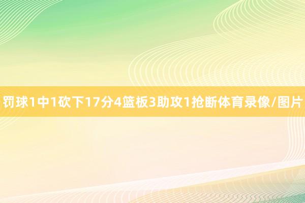 罚球1中1砍下17分4篮板3助攻1抢断体育录像/图片
