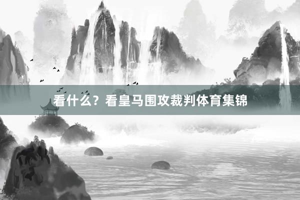 看什么？看皇马围攻裁判体育集锦