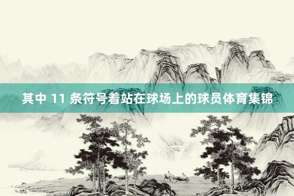 其中 11 条符号着站在球场上的球员体育集锦