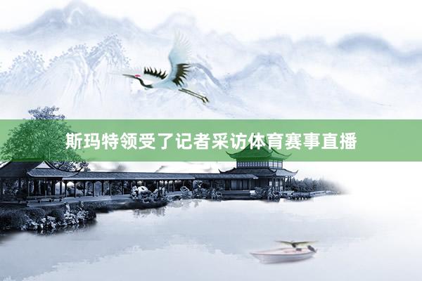 斯玛特领受了记者采访体育赛事直播