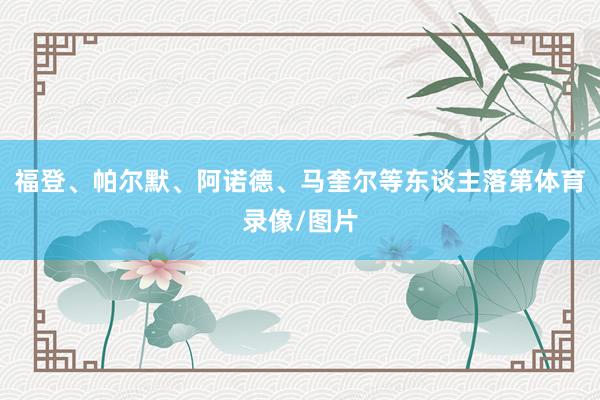 福登、帕尔默、阿诺德、马奎尔等东谈主落第体育录像/图片